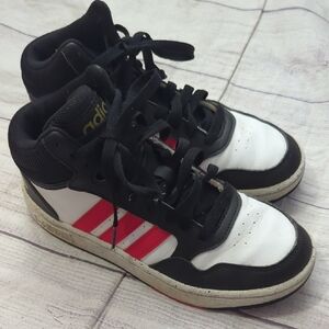 Adidas Kids Sneakers - Black, White, and Red